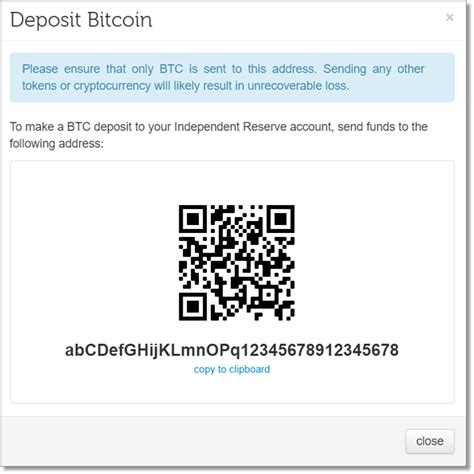 sample crypto wallet address.